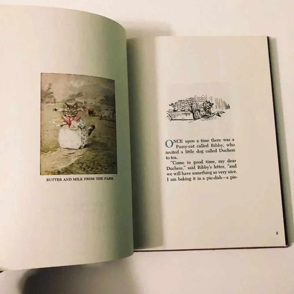Vtg Double Book The  Pie and The Patty Pan and The Golden Goose and Other - Picture 7 of 16